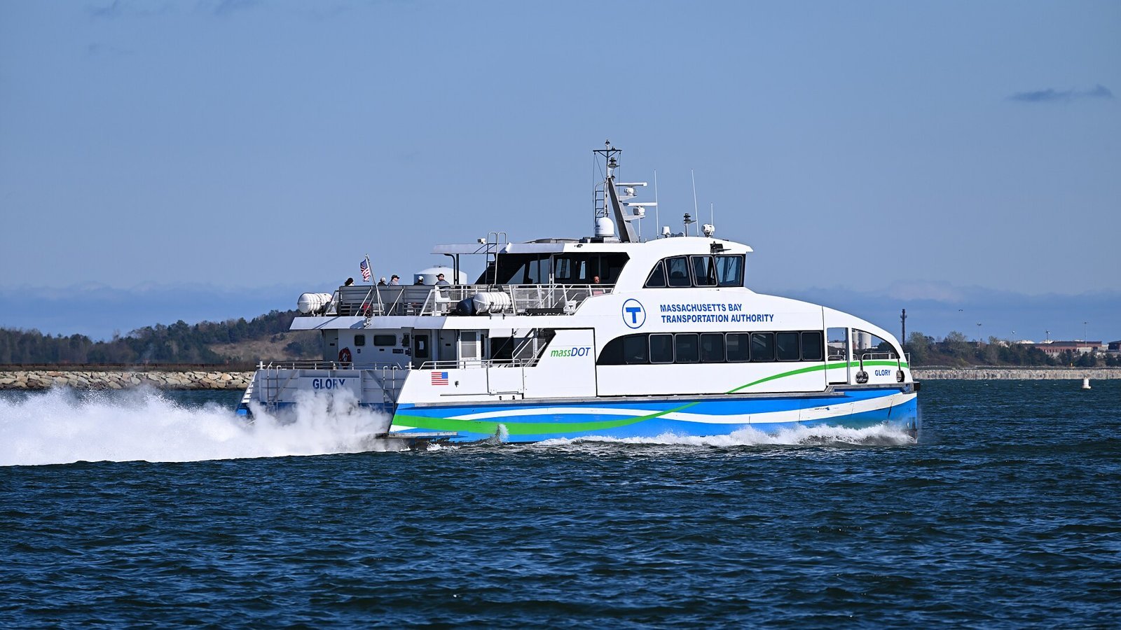 MBTA ferry Glory on Boston Harbor
